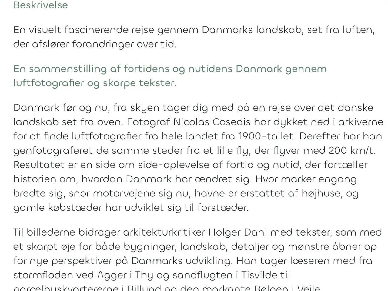 Billede 2 - Bog, Danmark Før og Nu. 