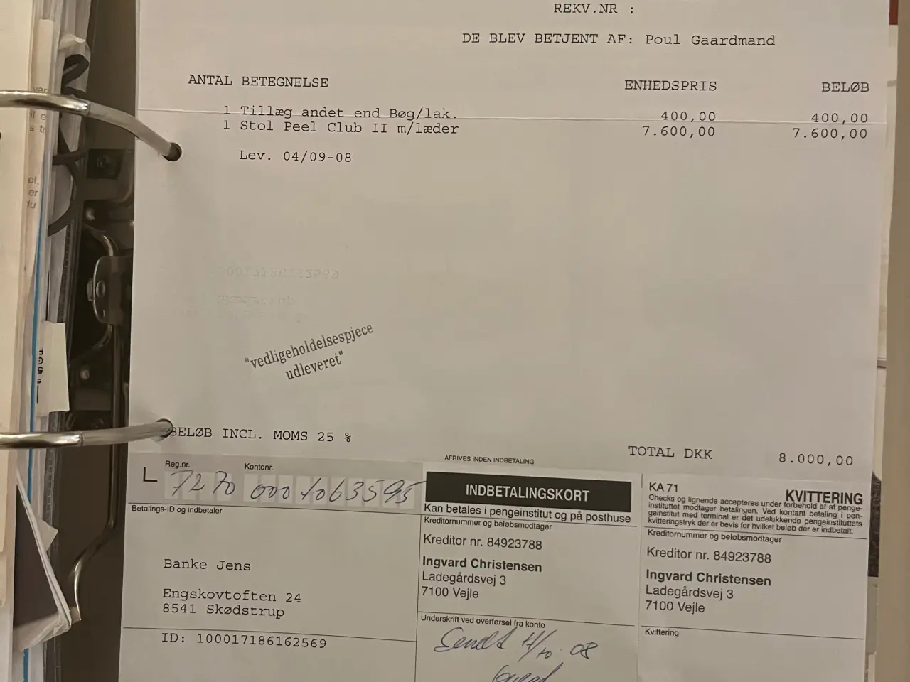 Billede 3 - Design stol Peel Club II sort læder