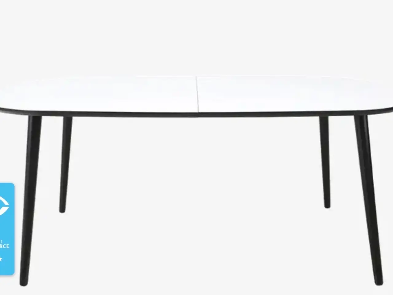 Billede 1 - Spisebord, hvid laminat