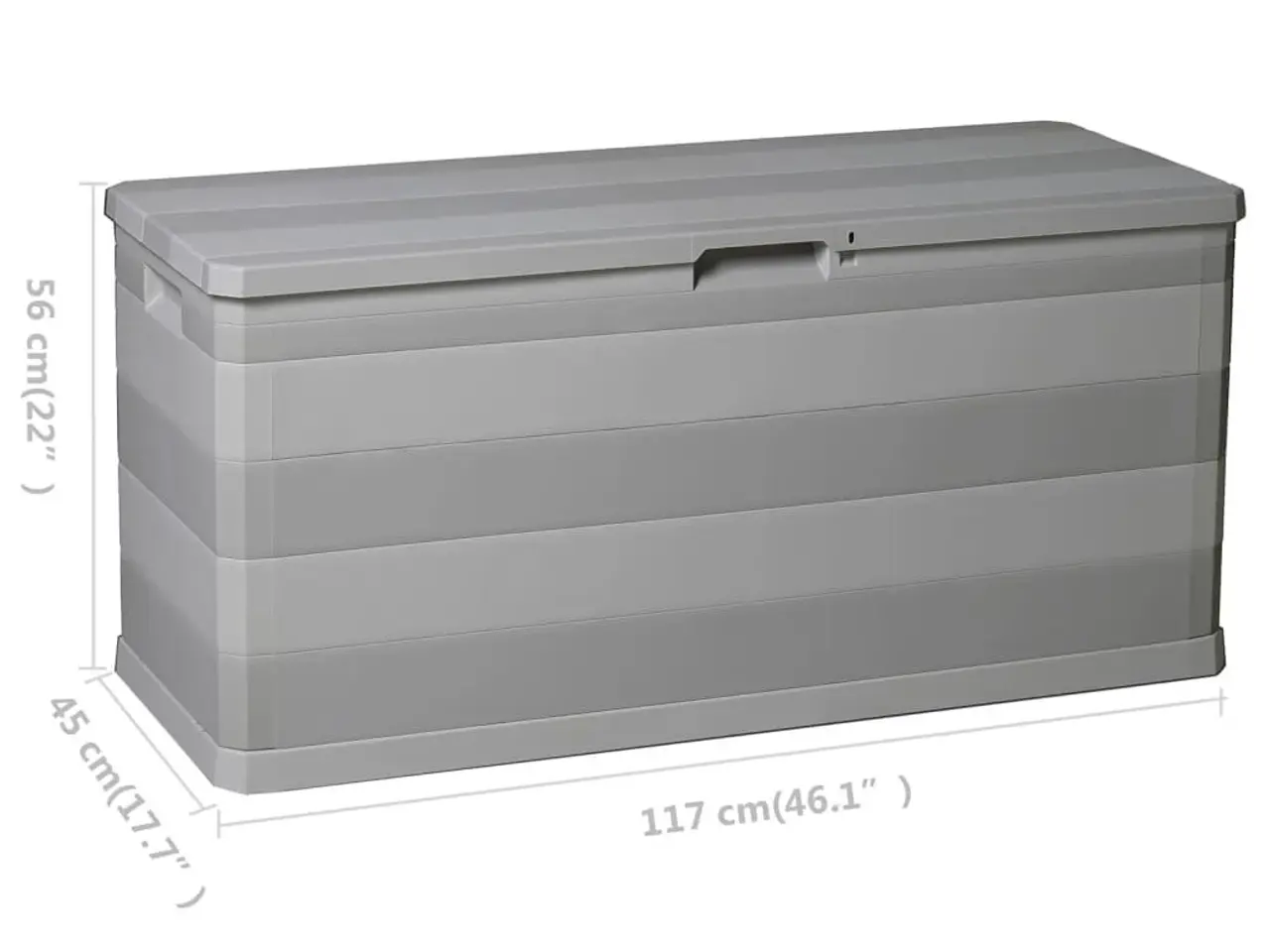 Billede 8 - Hyndeboks 117x45x56 cm grå