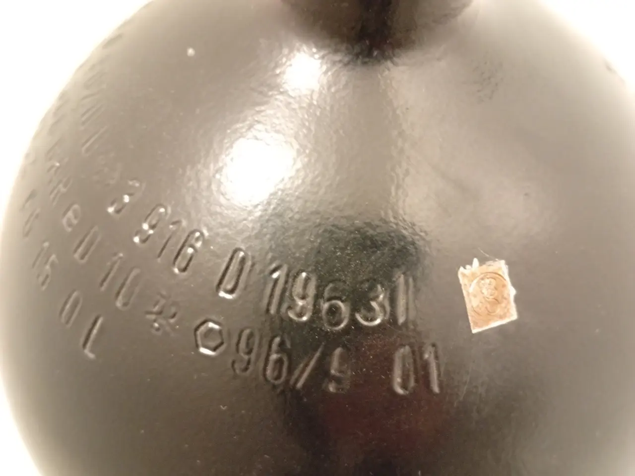 Billede 5 - 15L 200 bar stålflaske med ventil og fod