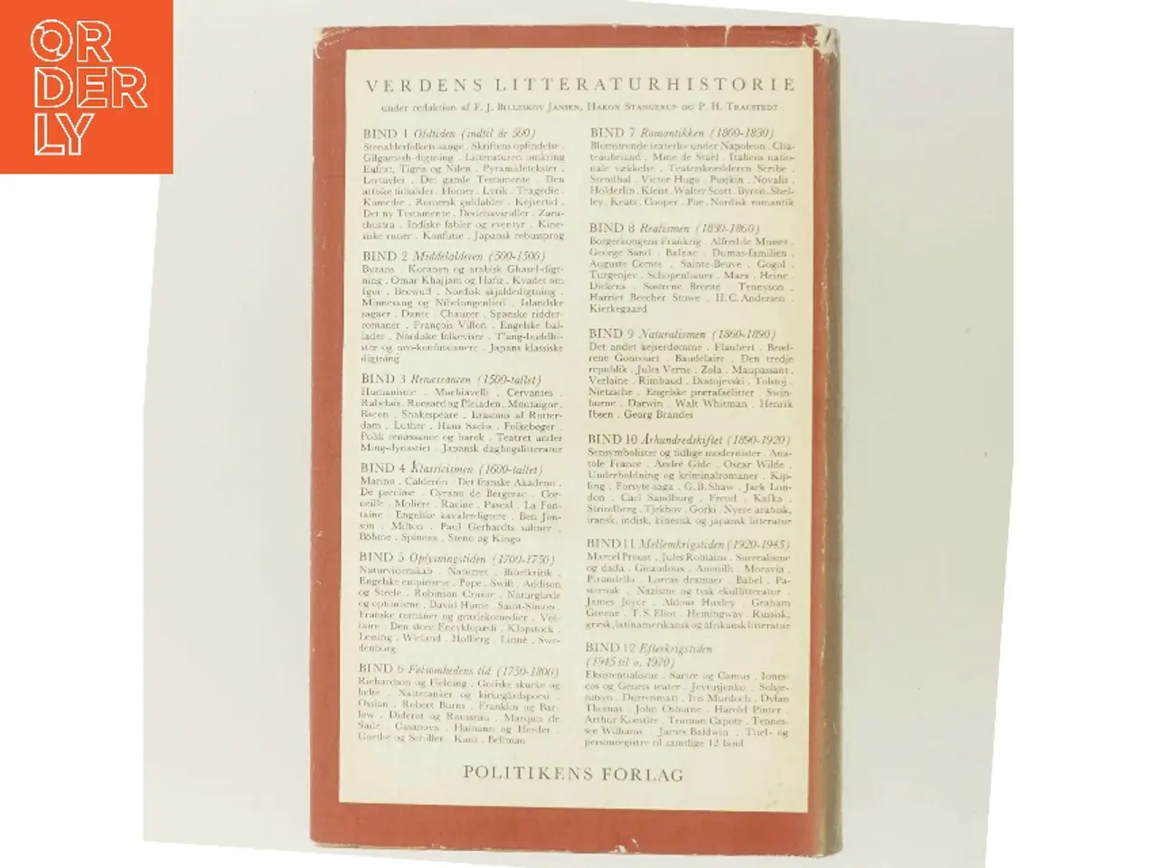 Billede 3 - Verdens litteraturhistorie. Bind 11: Mellemkrigstiden 1920-1945 (Bog)