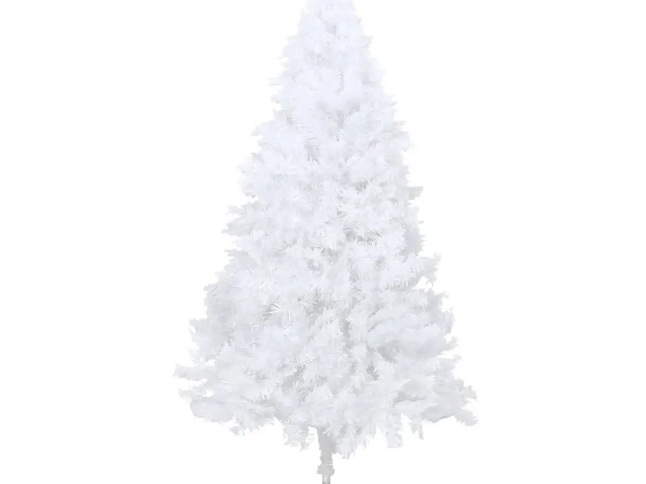 Billede 2 - Kunstigt juletræ med tykke grene 180 cm PVC hvid