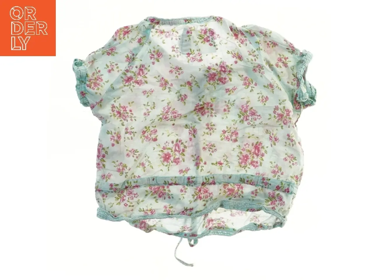 Billede 2 - Blomstret kortærmet bluse fra H&M (str. 98)