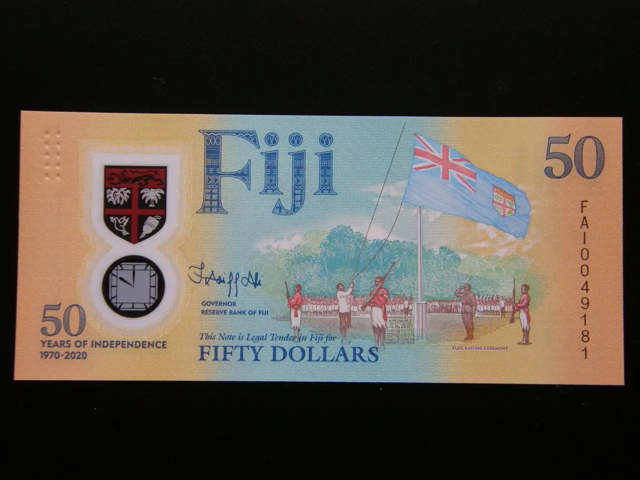 Billede 1 - Fiji 50 Dollars 2020 Comm.Issue. Kv.0/Unc.