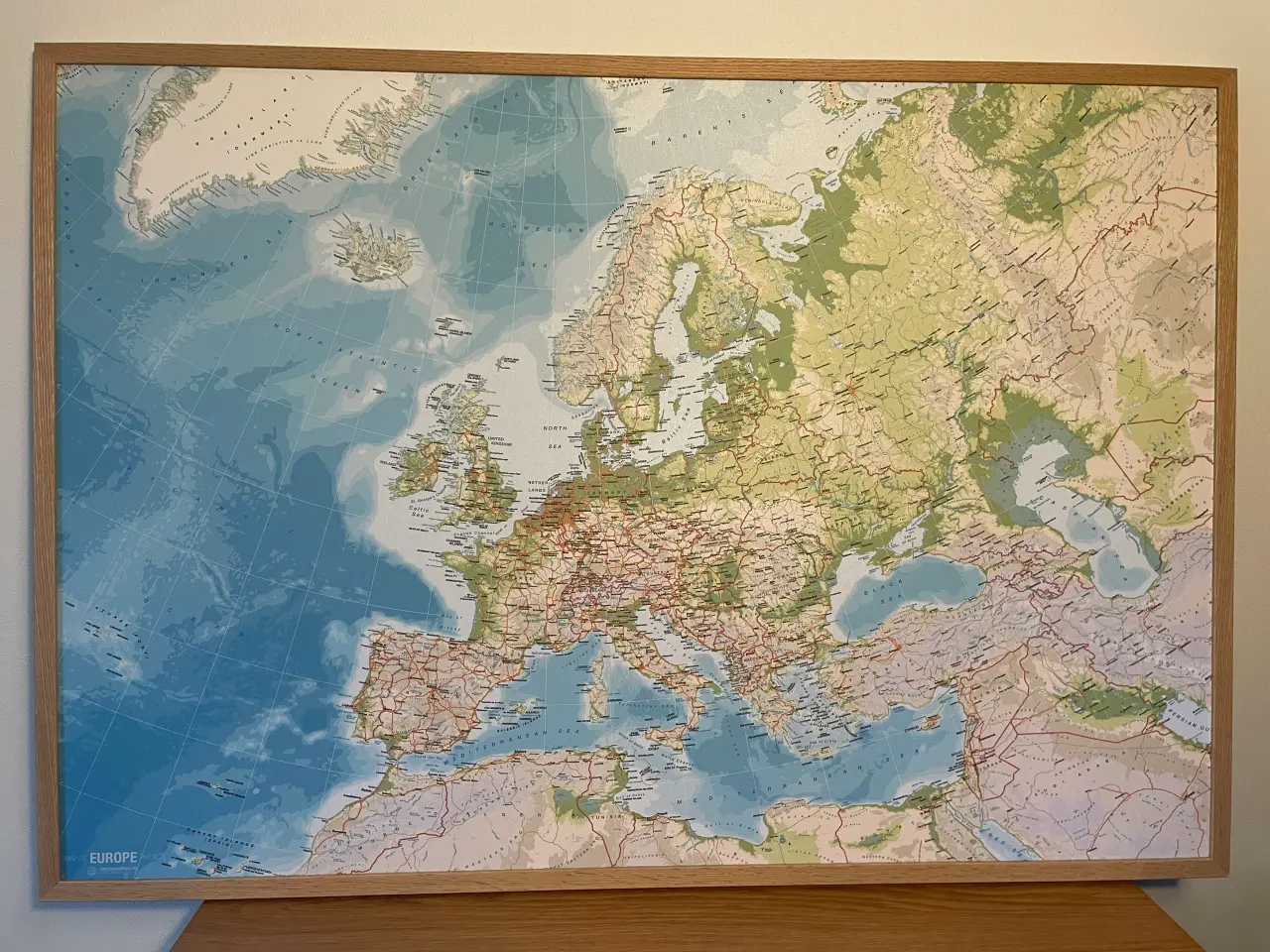 Billede 1 - Europakort til at sætte nåle i