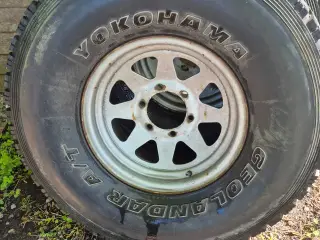 4 dæk på fælge