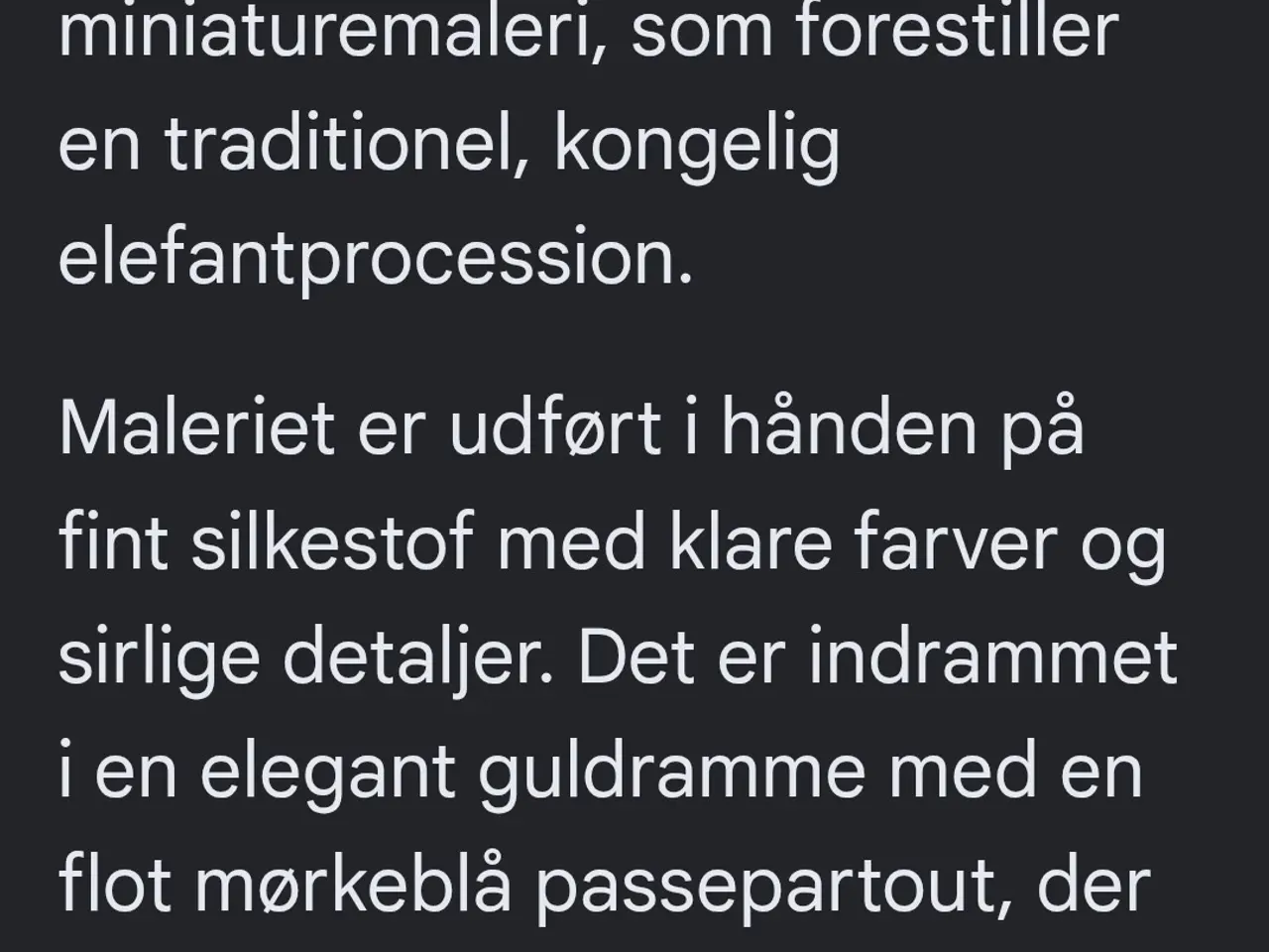 Billede 3 - Traditionelt indisk motiv, af elefanter i optog