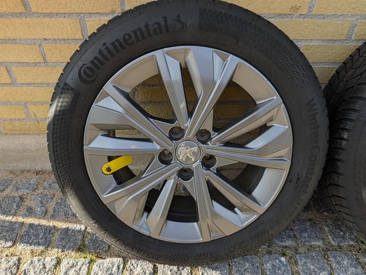 Billede 2 - 4 stk Org. alufælge til Peugeot 508 med vinterdæk