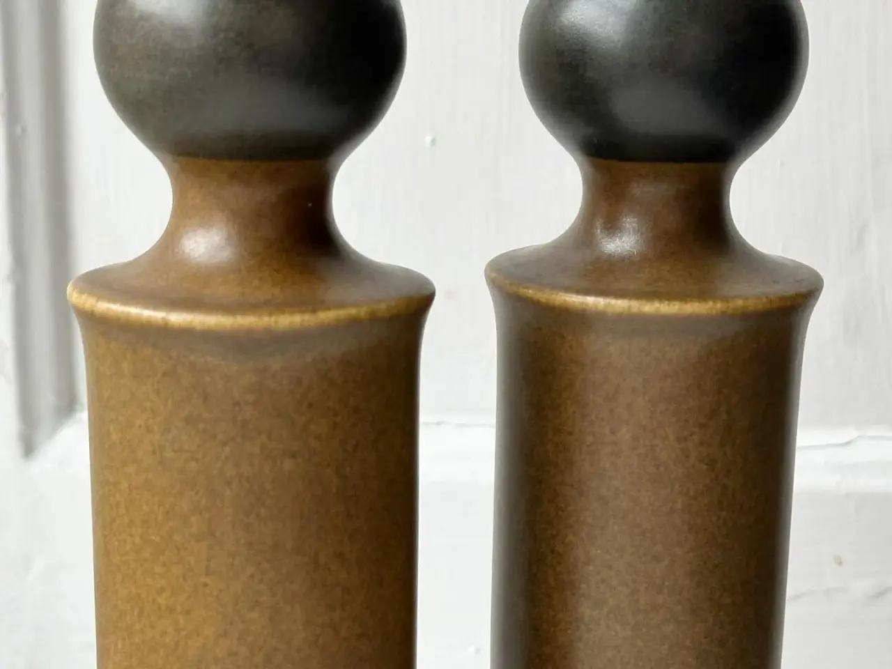 Billede 2 - Salt og peber-sæt, keramik, cylinder