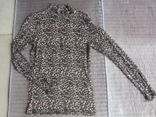 Str. XS/S, flot bluse m. dyreprint