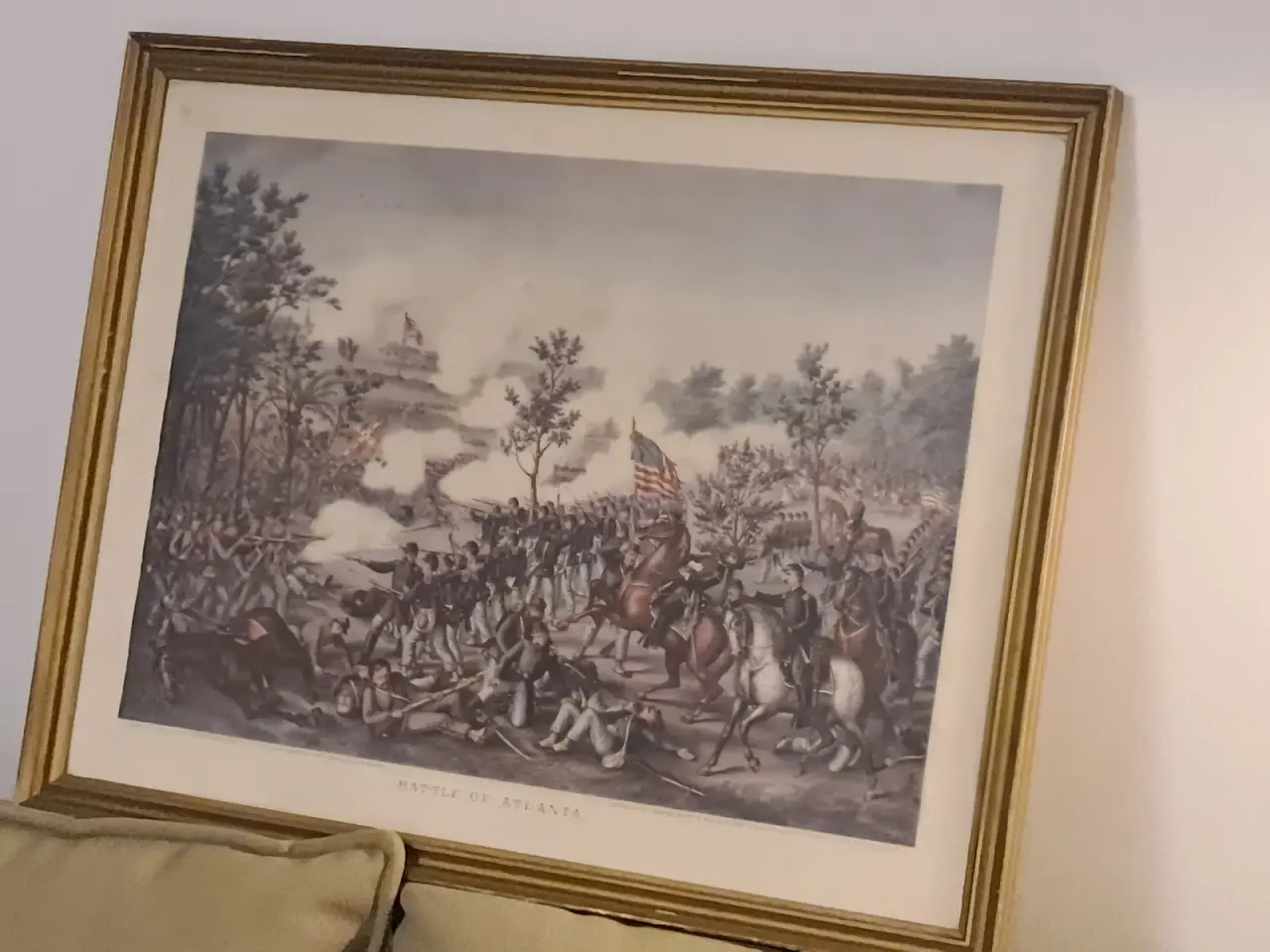 Billede 1 -  Historisk tryk – "Battle of Atlanta"