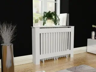 Radiatorskjuler i MDF 112 cm hvid
