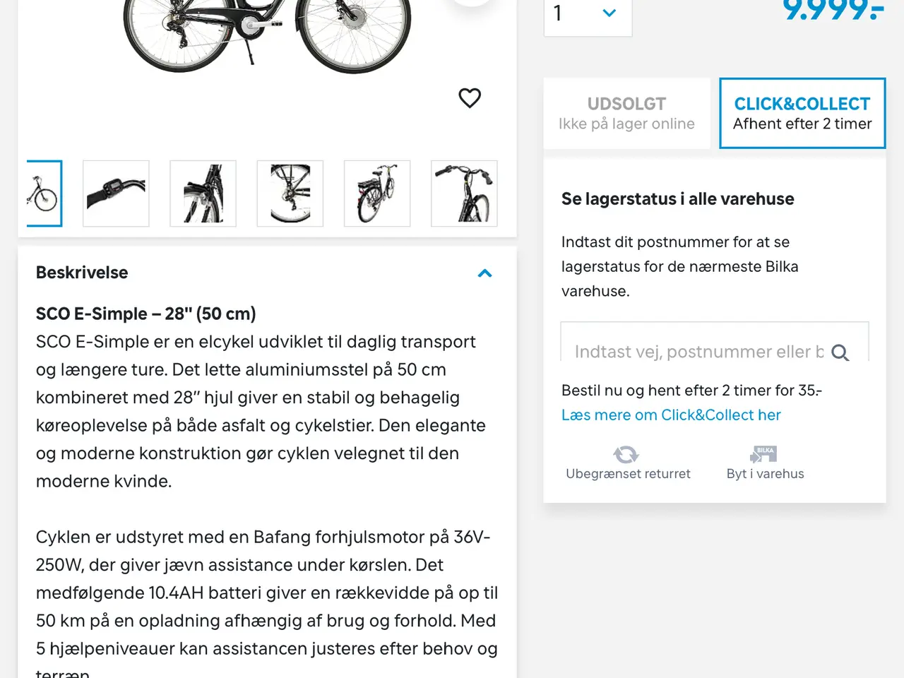 Billede 8 - Elcykel. Sco simple fra maj 2026