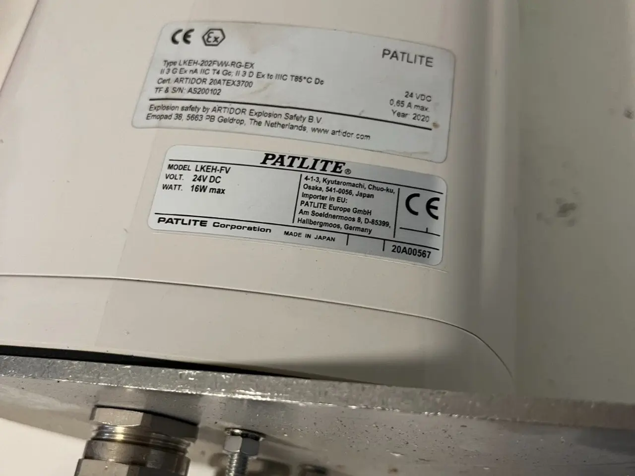 Billede 4 - Patlite LKEH-FV LED Signal Tower Light & Alarm 24V