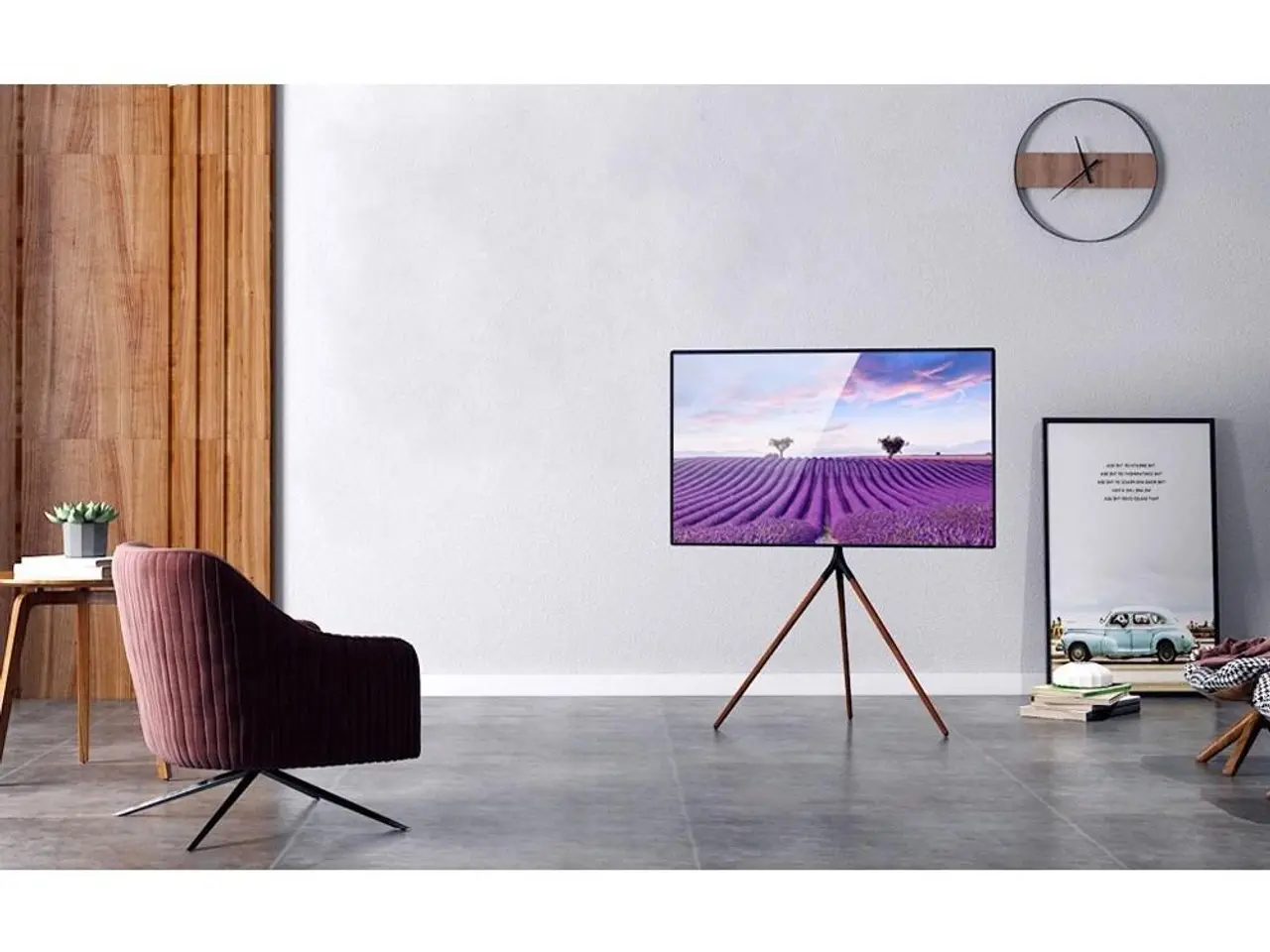 Billede 9 - TV gulvstativ TECHly ICA-TR18SAM 45-65" - valnød