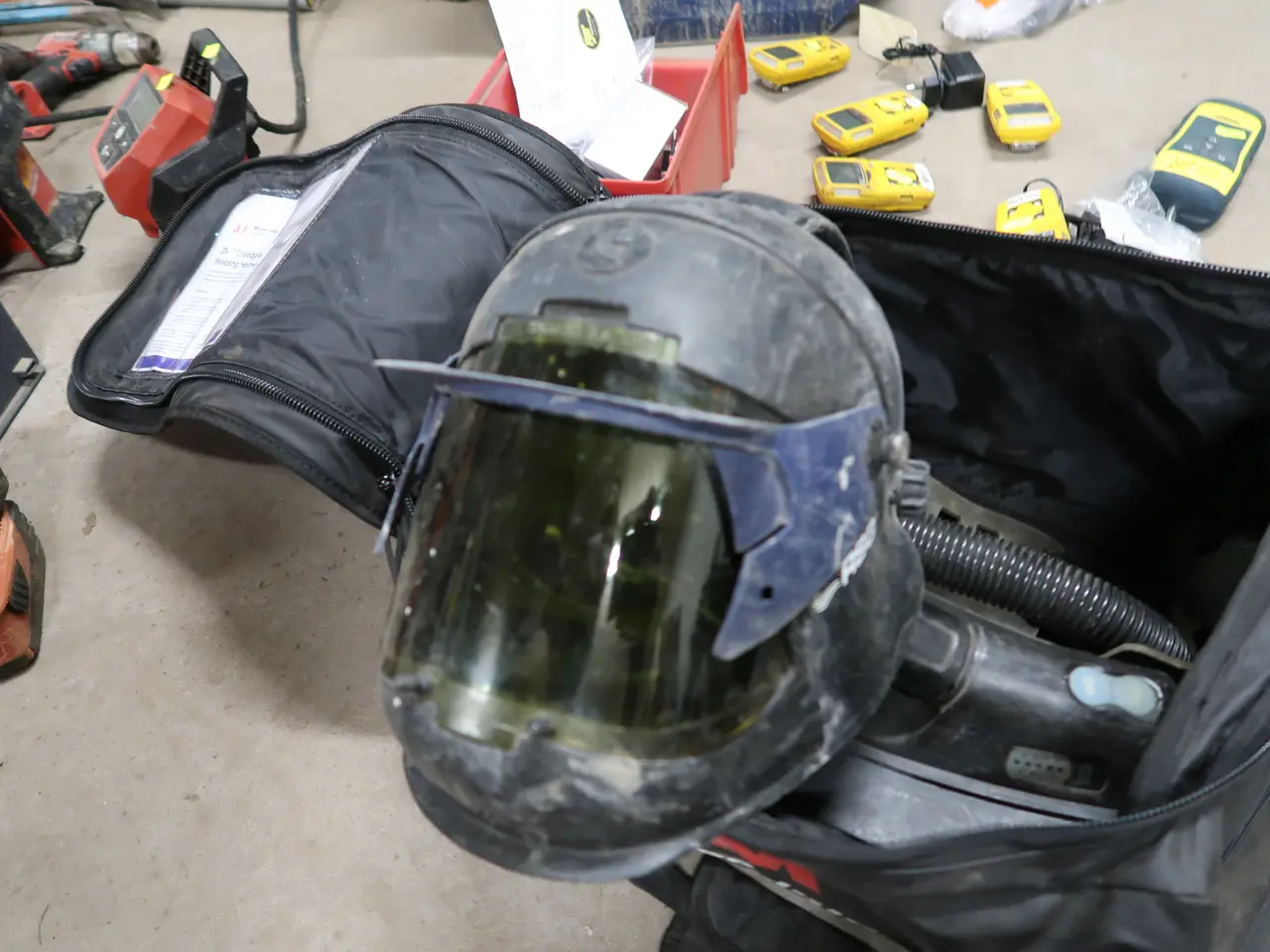 Billede 2 - Friskluftmaske RSG med filter 3M Adflo