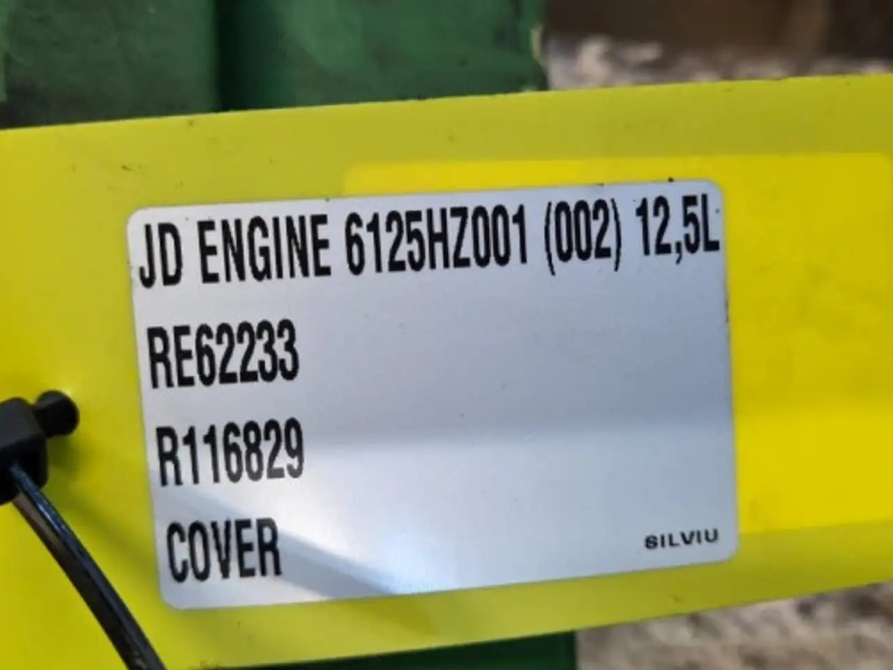Billede 16 - John Deere 6125HZ001 Dæksel RE62233