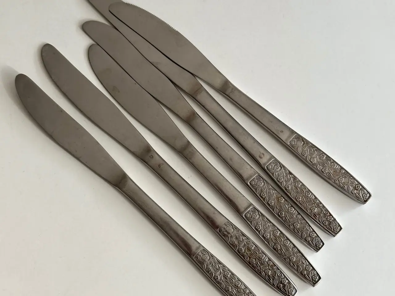 Billede 4 - Knive, rustfrit stål, 6 stk samlet