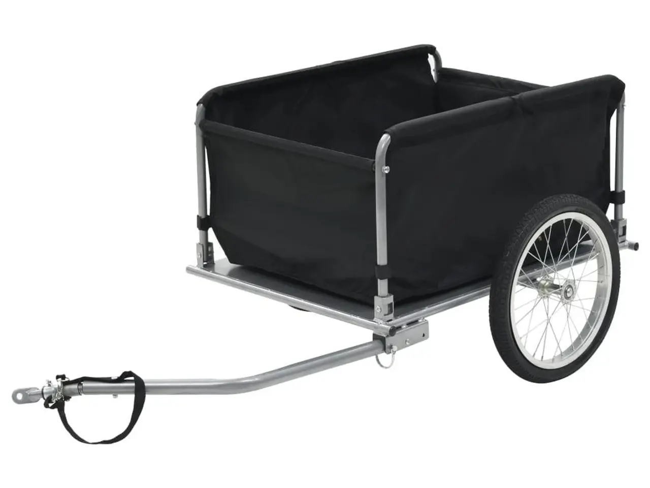 Billede 3 - Cykeltrailer 65 kg - sort og gul