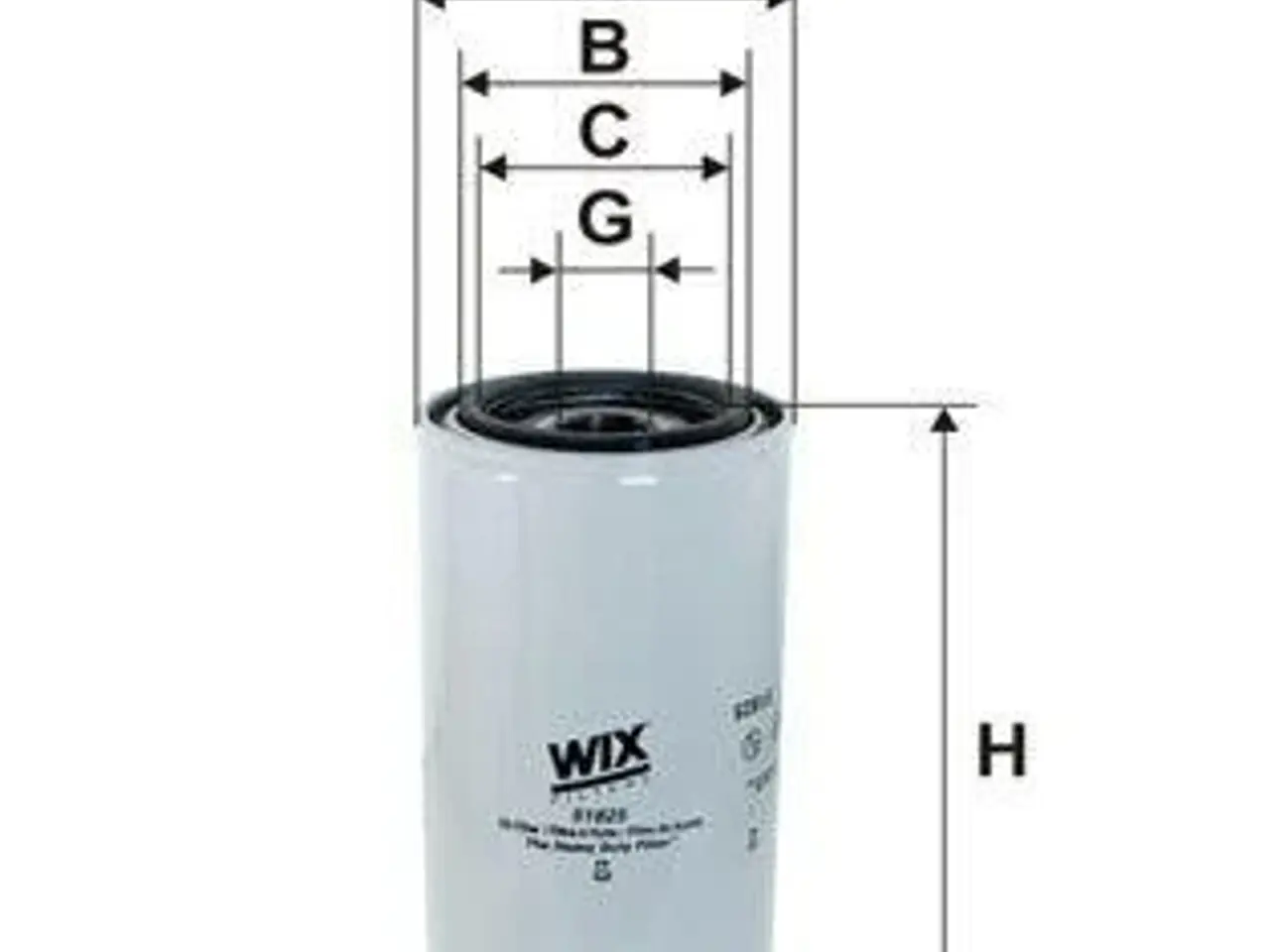 Billede 1 - 51825 WIX Oliefilter 1-12 - Passer til VOLVO-PENTA+Marine+ YANMAR+Marine Engines