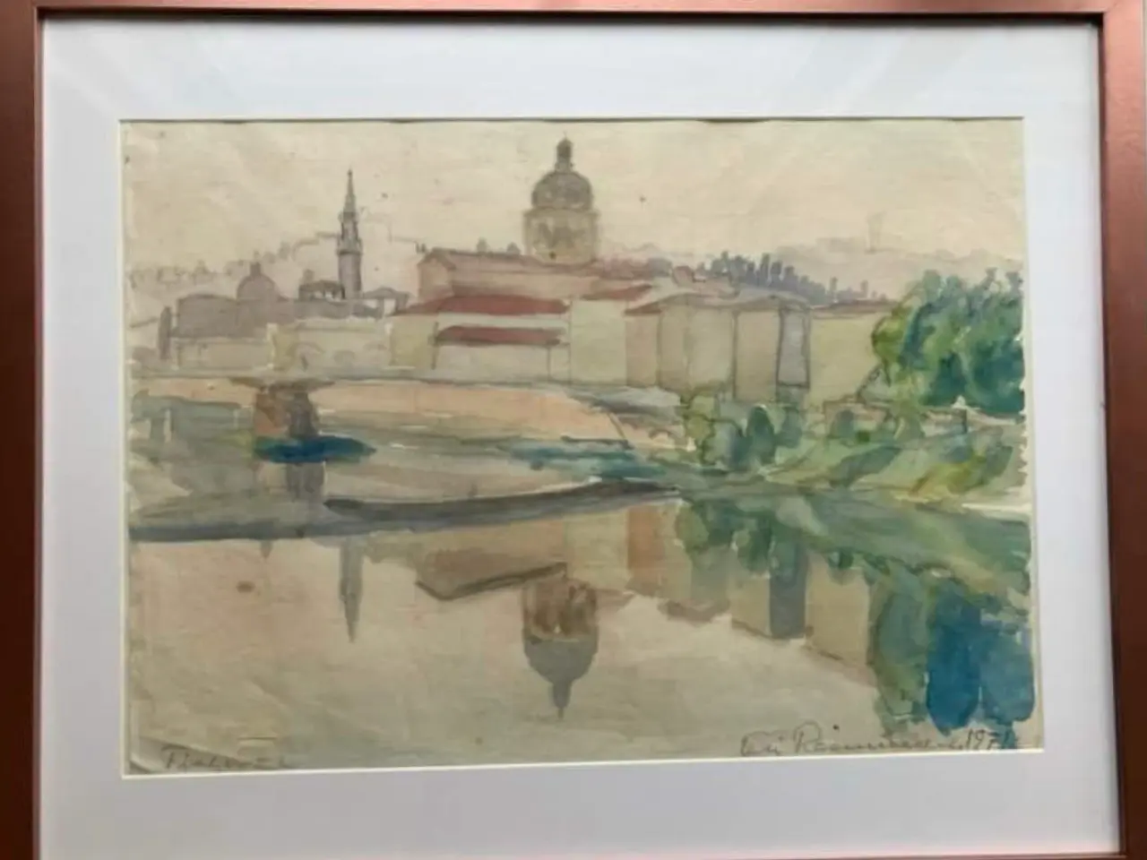 Billede 1 - Eli Rasmussen, akvarel, Firenze,