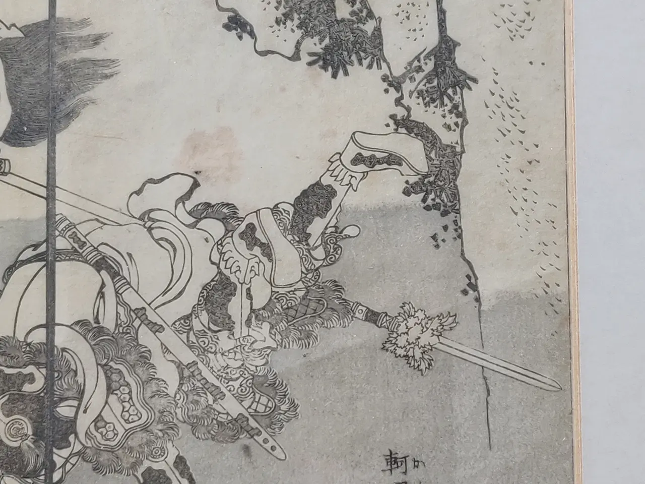 Billede 5 - Originalt Japansk træsnit - Hokusai