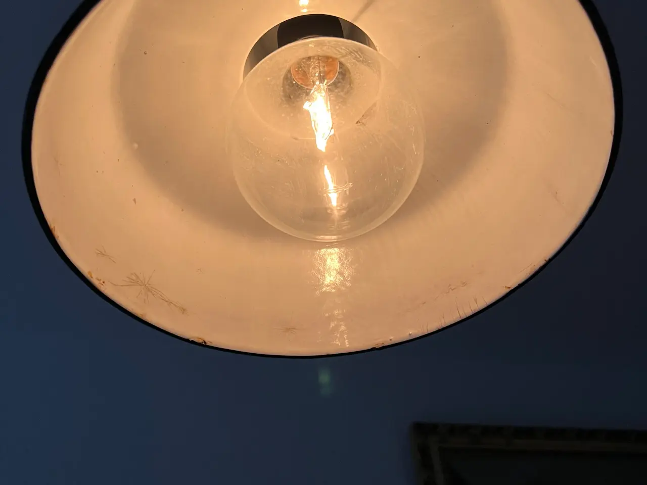 Billede 3 - Retro Sort værkstedspendel/skomagerlampe