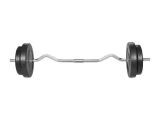Curlstang med vægte 30 kg