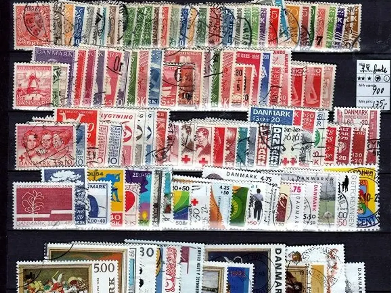 Billede 1 - DK. 214 forkskellige. AFA 3.500 kr i alt