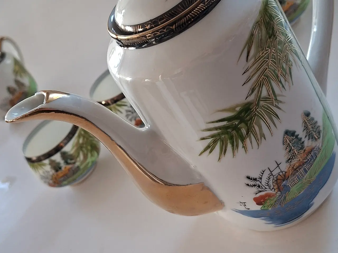Billede 9 - Smukt vintage japansk kaffestel / testel – Hayashi
