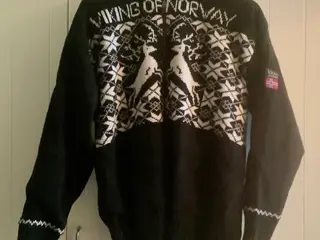 Viking of Norway uld trøje med vindtæt foer.