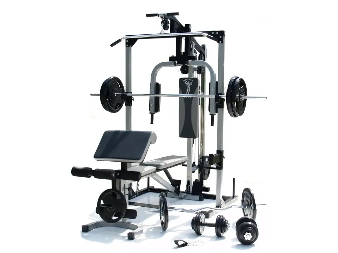 Billede 1 - Træningsmaskine/fitnessudstyr sæt m. vægtskiver