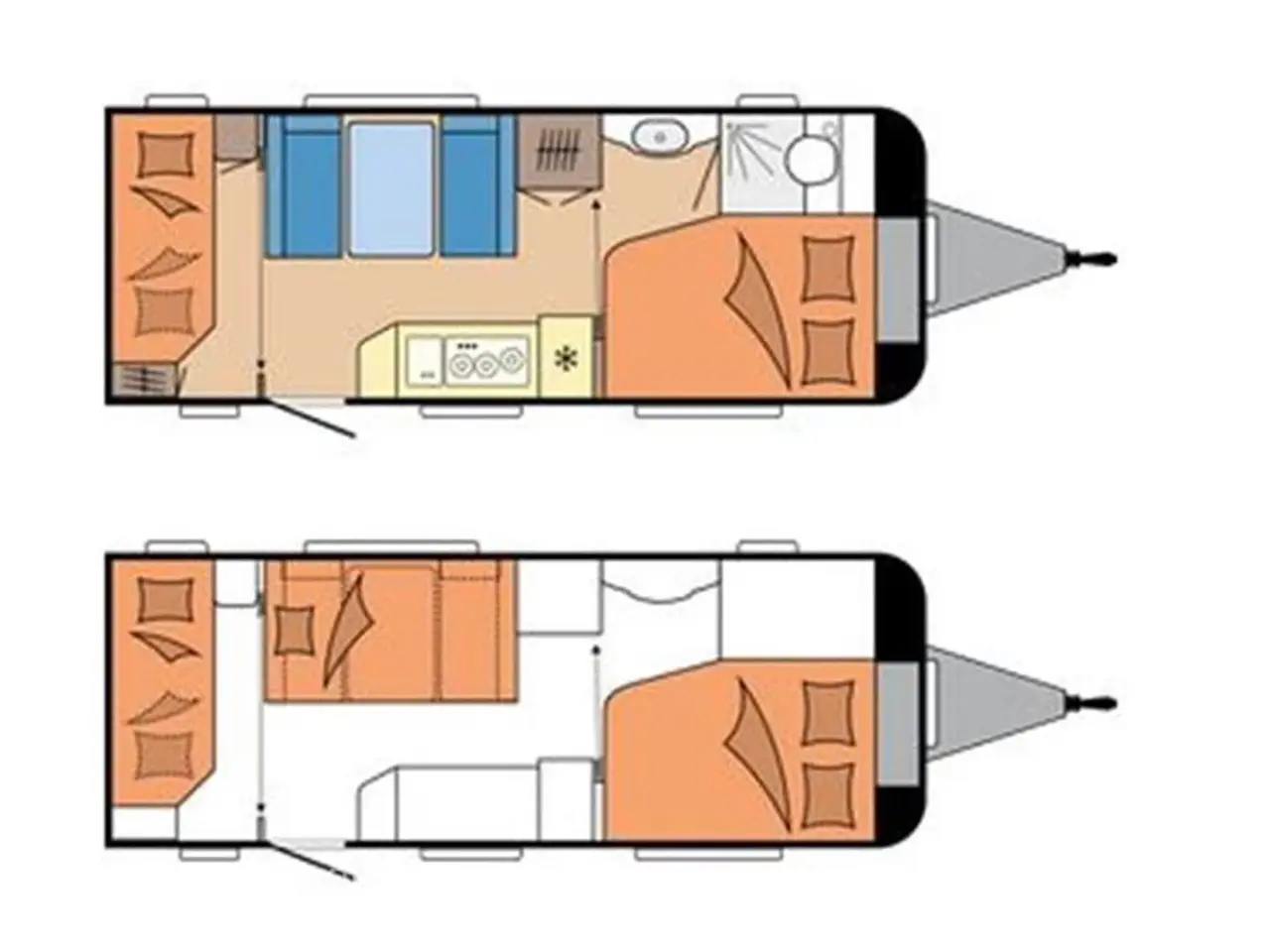 Billede 12 - 2022 - Hobby De Luxe 540 KMFe Flot vogn med 2 køjer og Isabella Commodore fortelt - Kan nedvejes til 1600 kg.