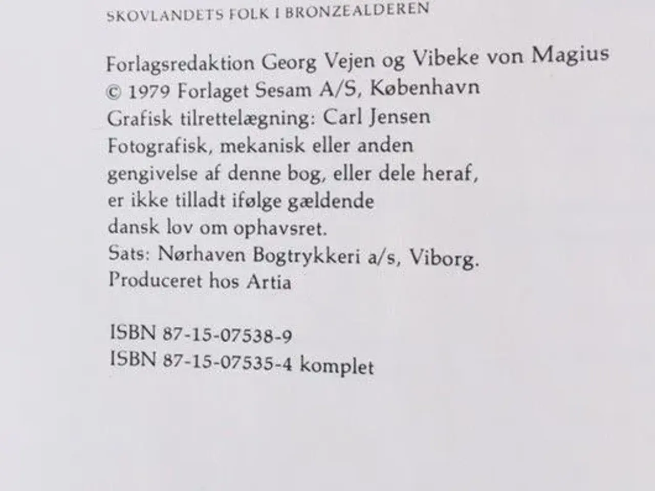 Billede 3 - Skovlandets folk i bronzealderen (1979)