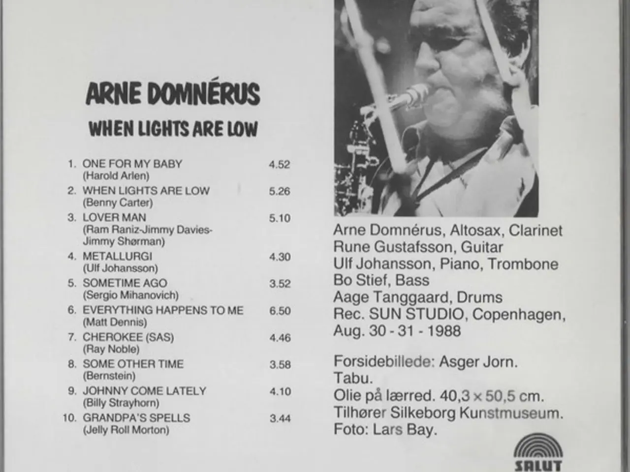 Billede 2 - Arne Domnérus – When Lights Are Low – CD