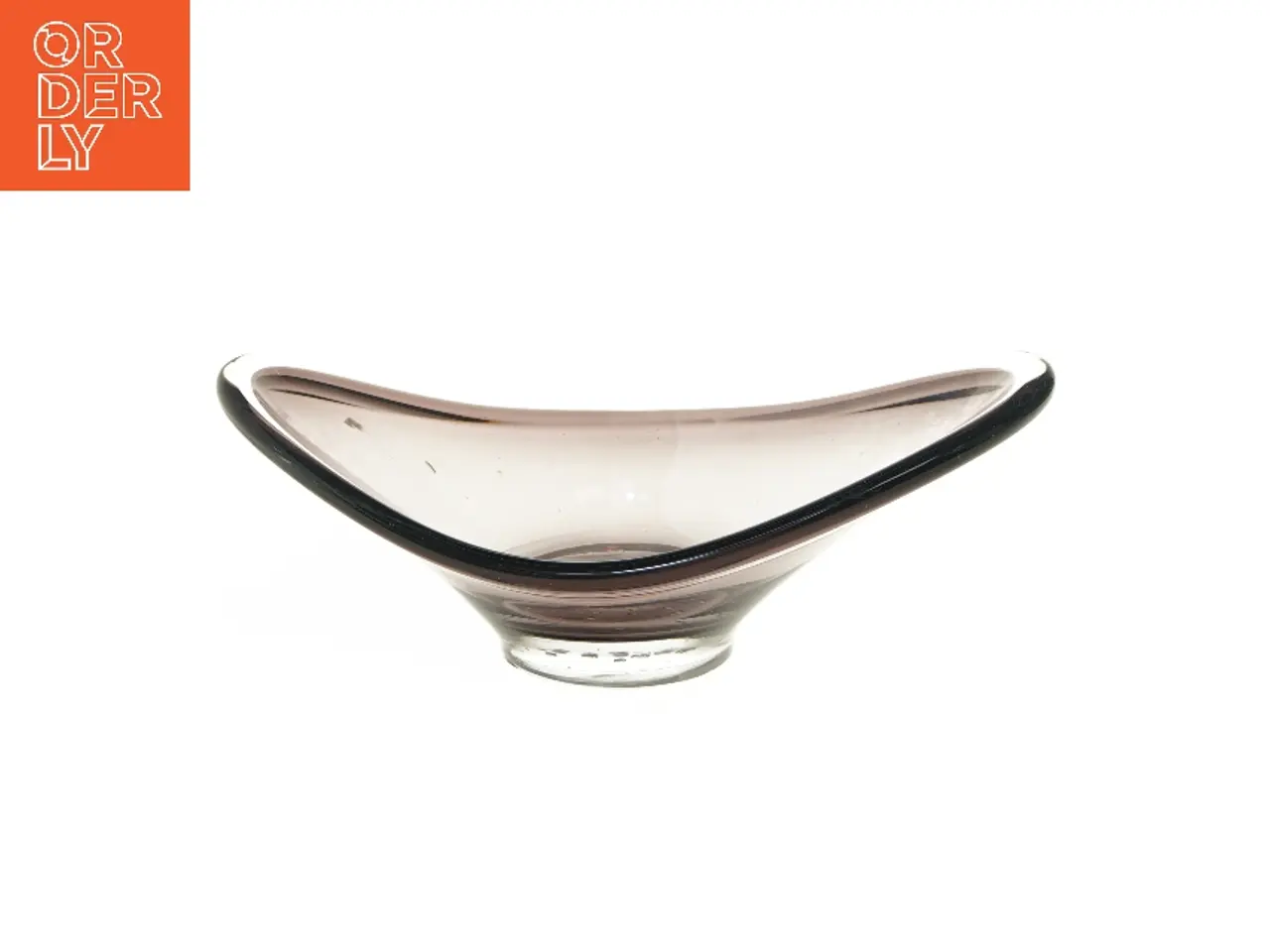 Billede 1 - Smuk Holmegaard Glasskål (str. 28,5x16 cm)