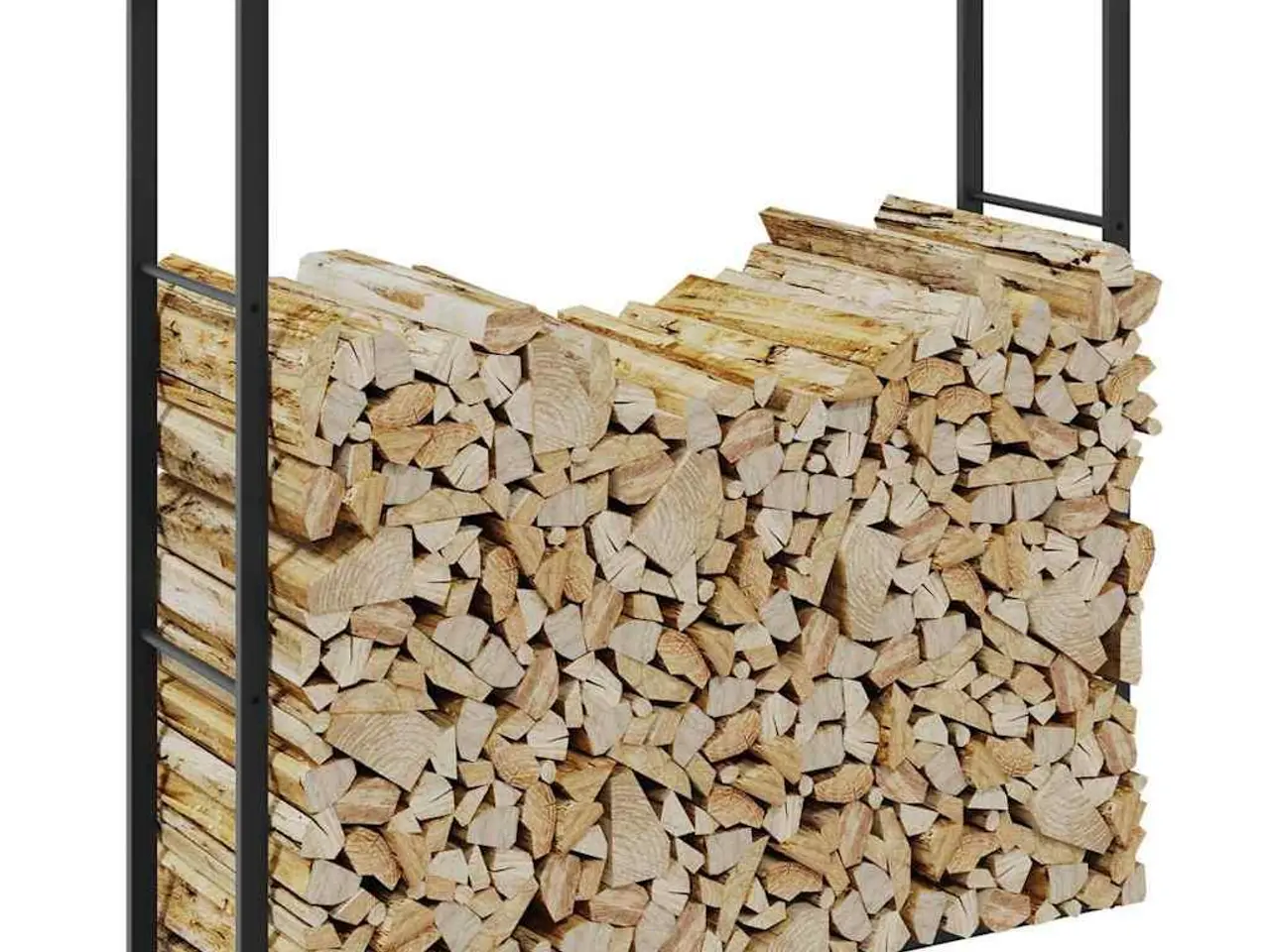 Billede 1 - Brændestativ i stål 110 x 30 x 116 cm - sort