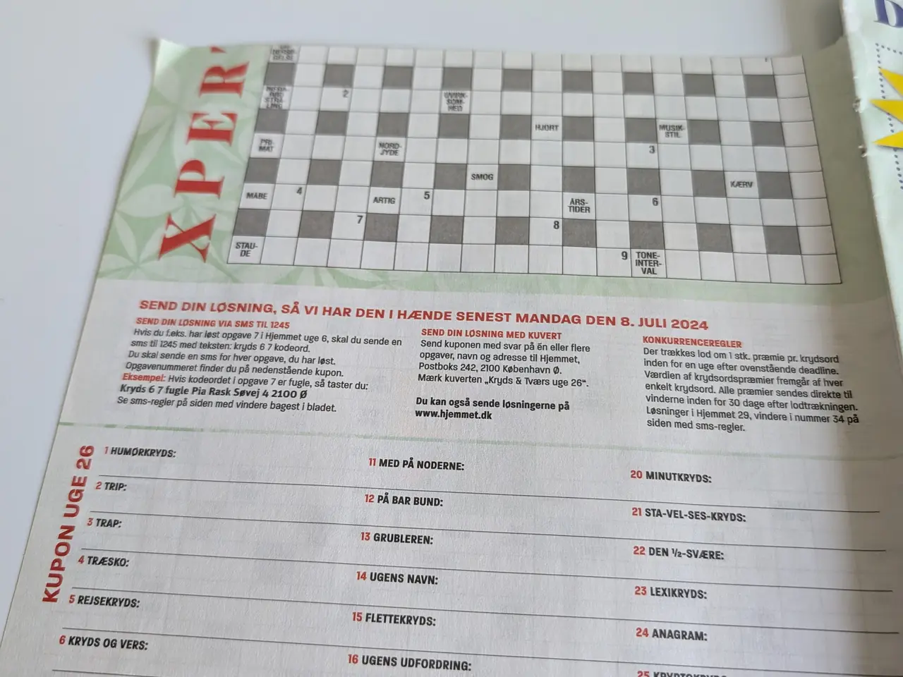 Billede 2 - Krydsord hæfter 4 stk/kryds og tværs/ sudoku 