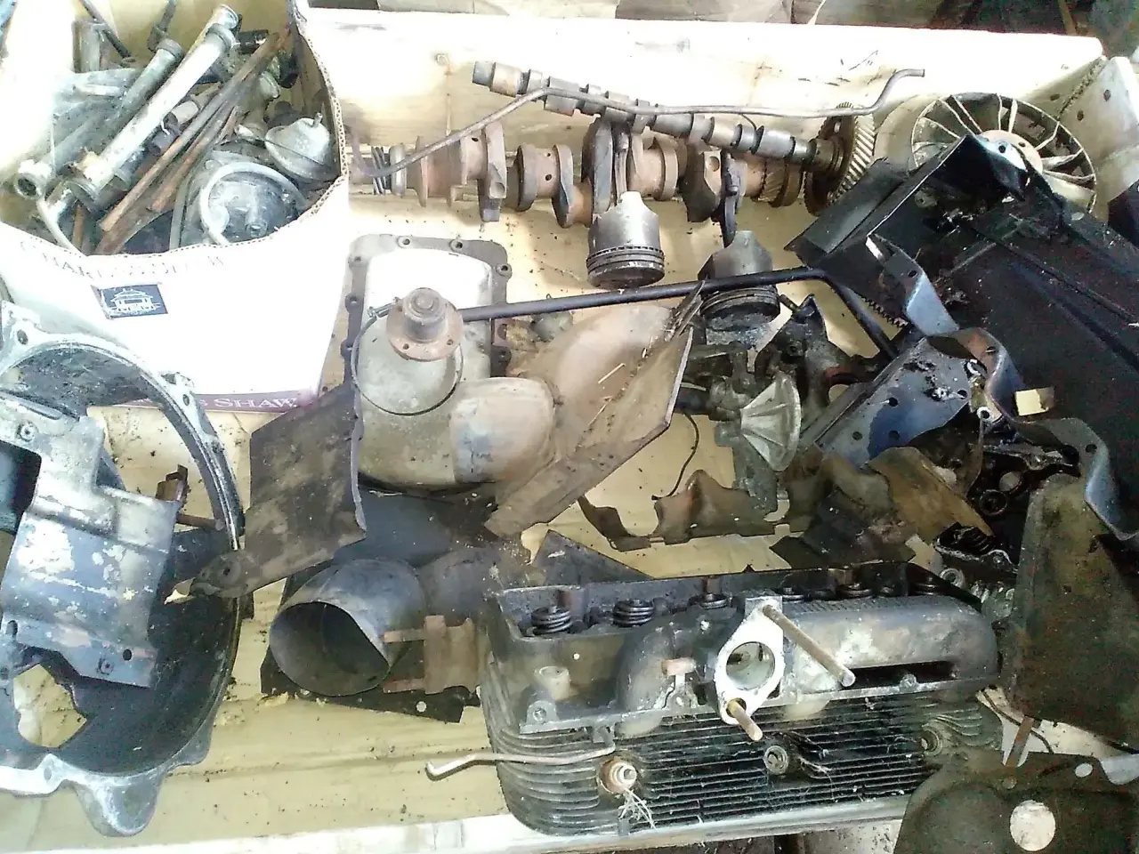 Billede 1 - Adskilt motor, Chevrolet Corvair