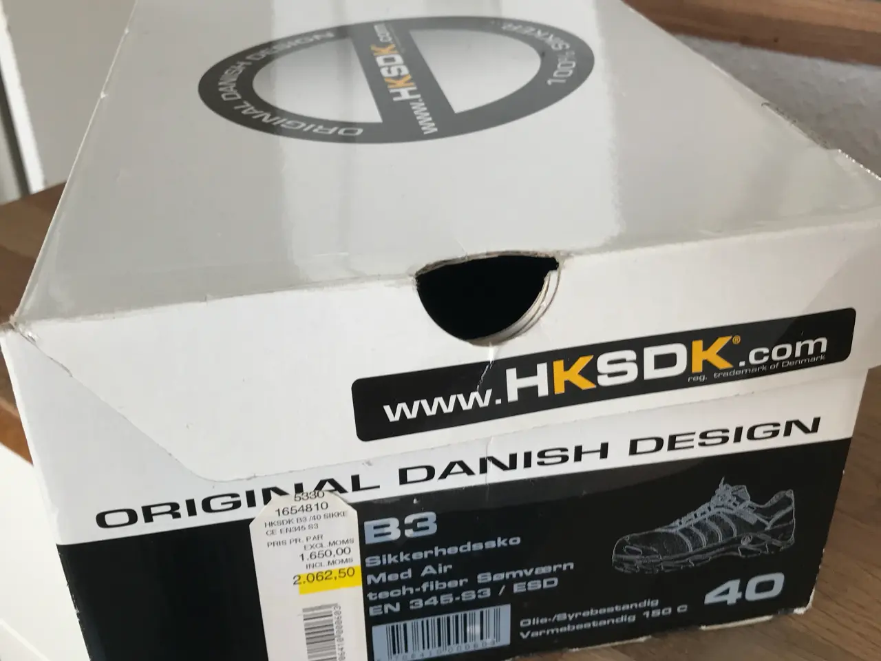 Billede 4 - Nye Hksdk B3 sikkerhedssko str 40