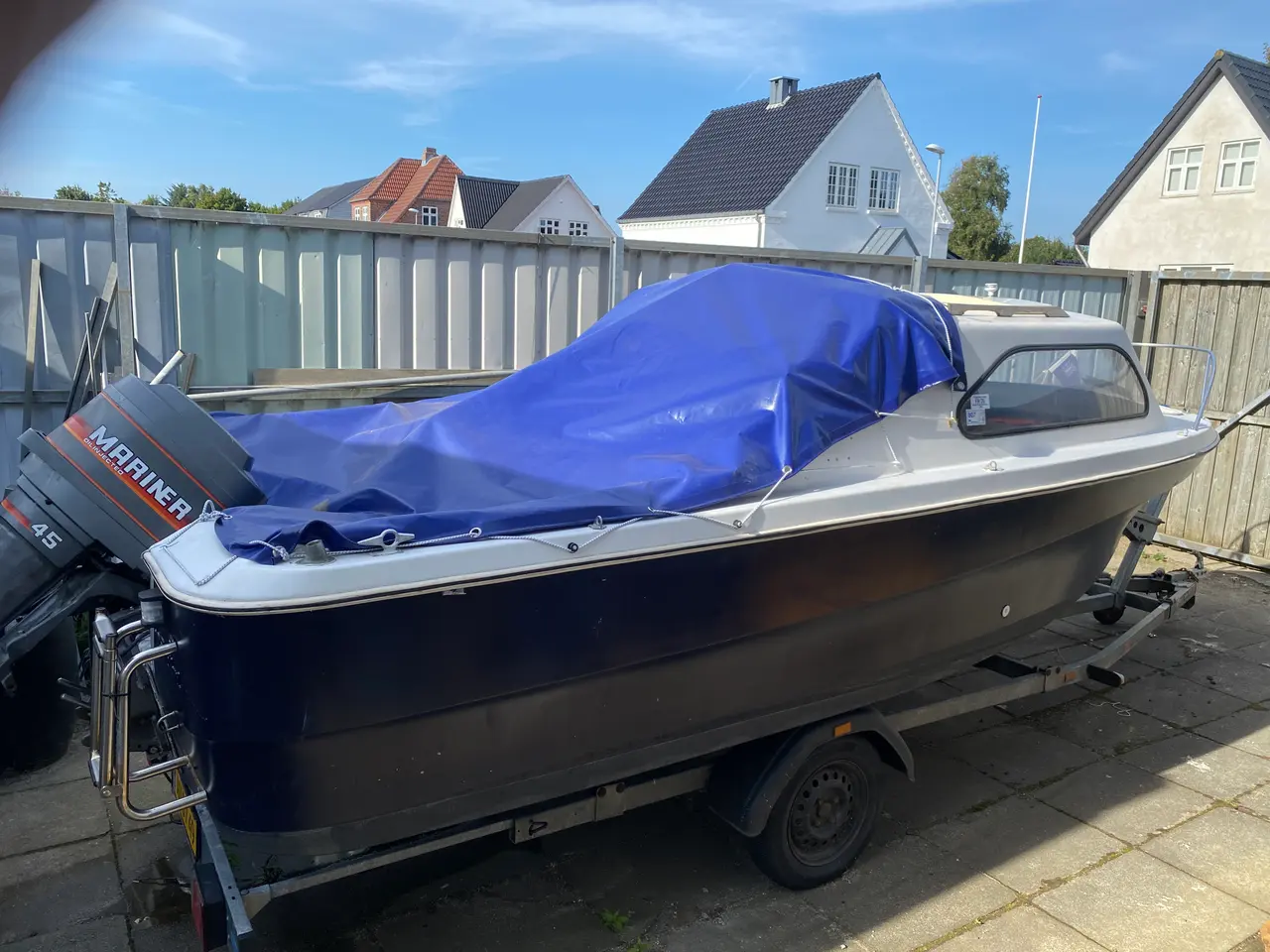 Billede 7 - Shetland 536 med 45 hk Mariner og trailer.