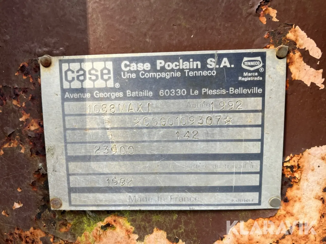 Billede 9 - Gravemaskine Case Poclain 1088 Maxi