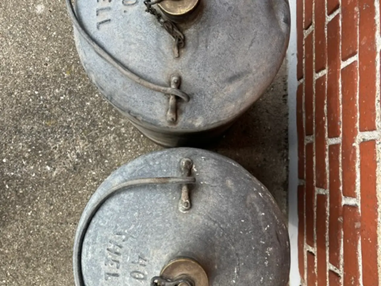 Billede 3 - Peteroleums-/benzindunke i tin 40 liter
