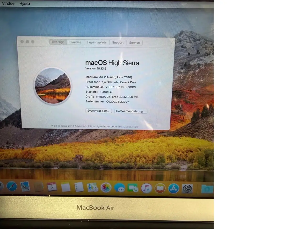 Billede 2 - ældre men funktionel macbook air