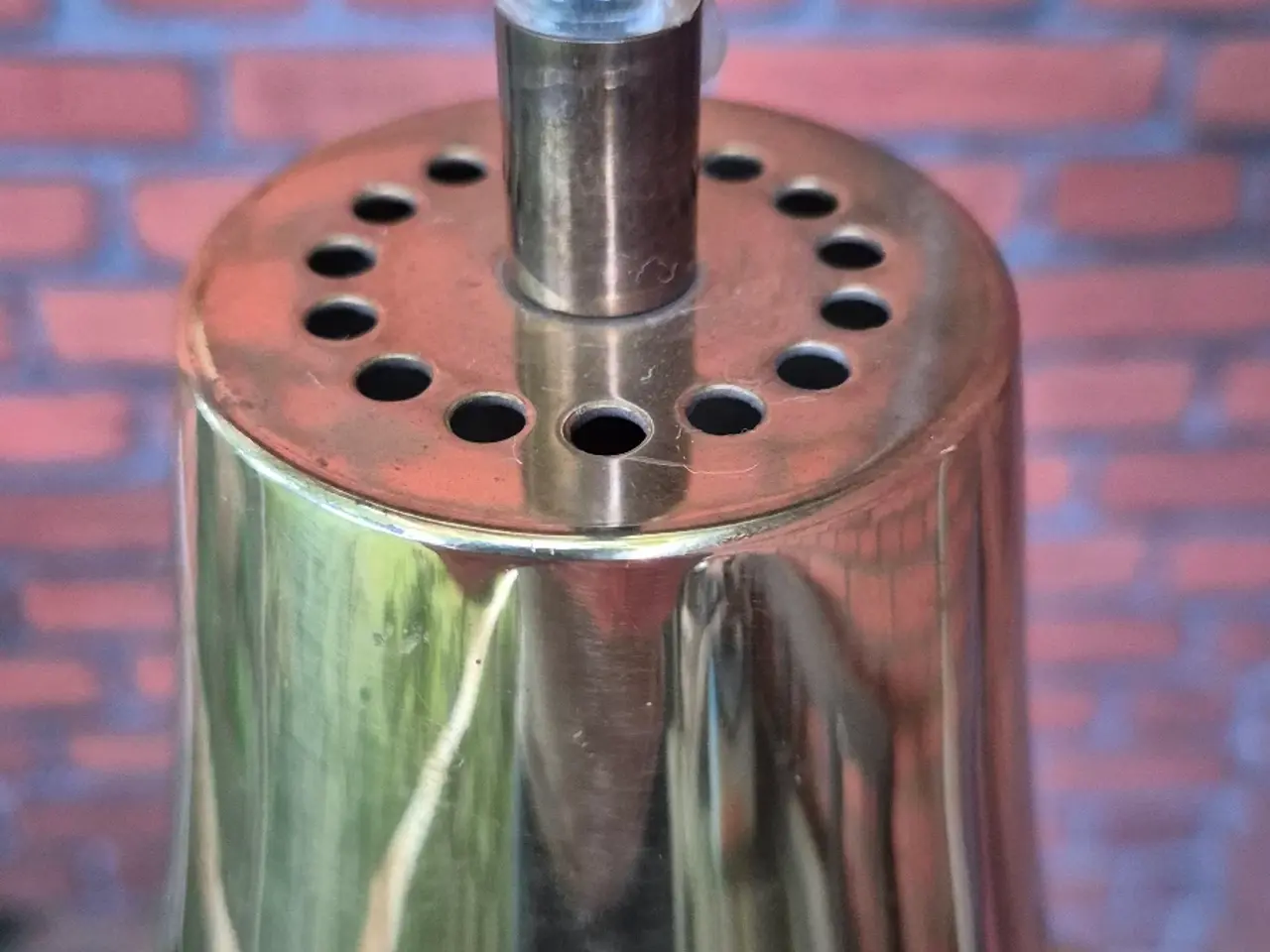 Billede 11 - Smuk svensk designerlampe i skinnende messing
