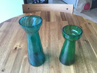 2 stk. hyacintglas Fyns glasværk