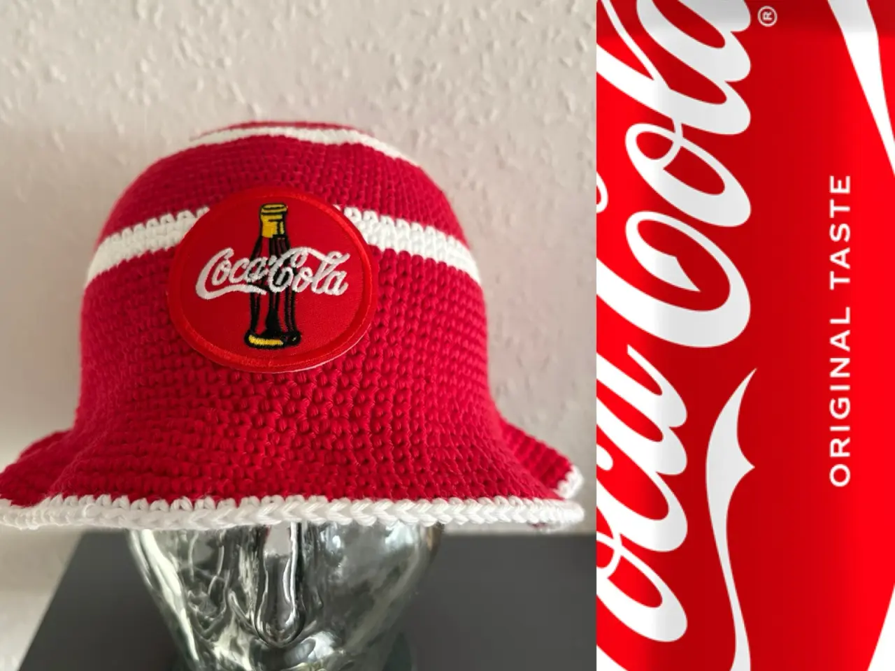 Billede 2 - Coca Cola hæklet bøllehat