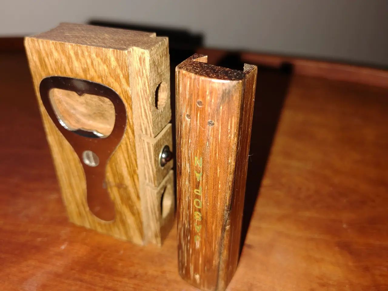 Billede 6 - Teak salt/peber bøsse og oplukker