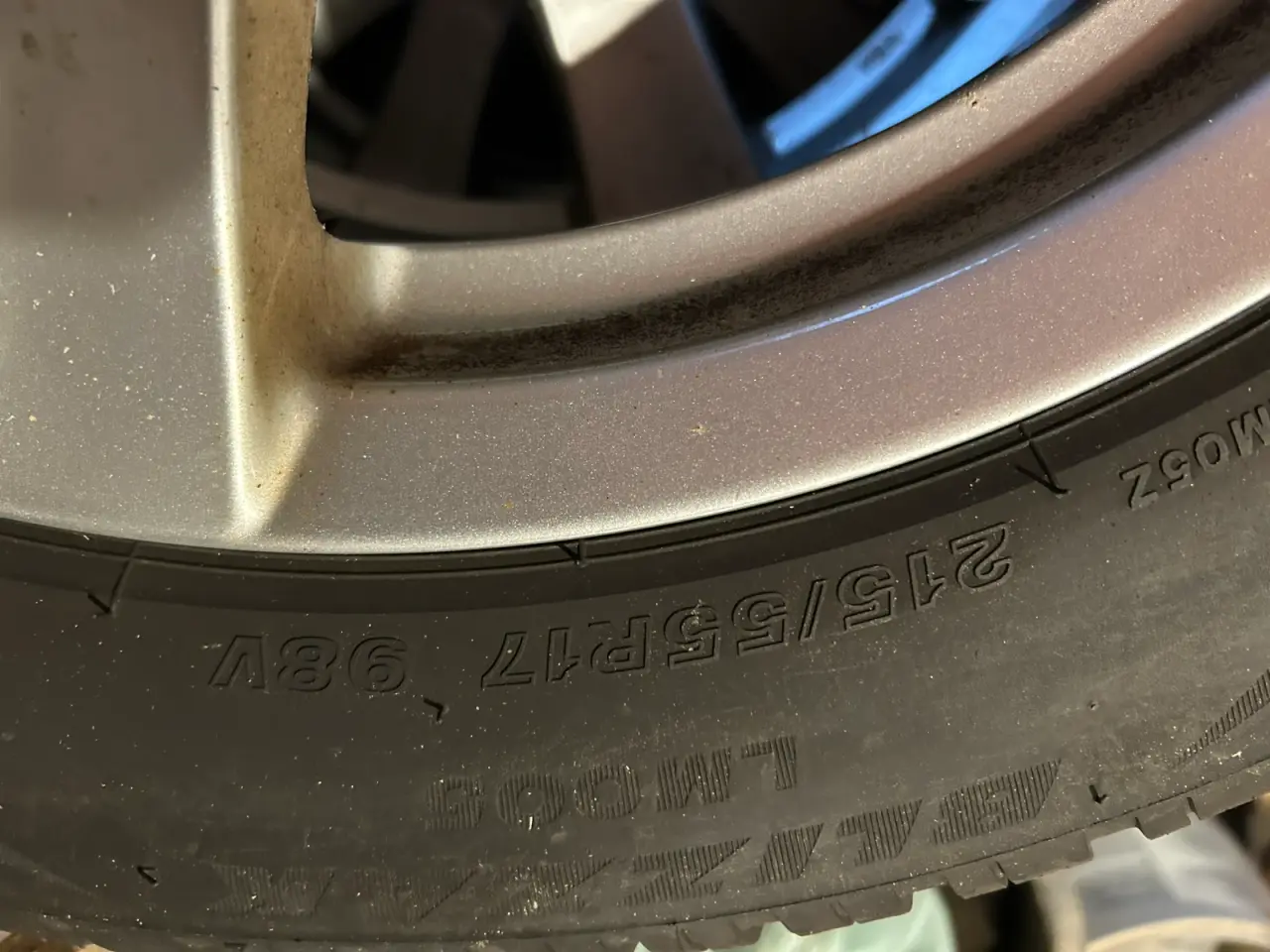 Billede 3 - Vinterdæk. Bridgestone på Borbet alu-fælge